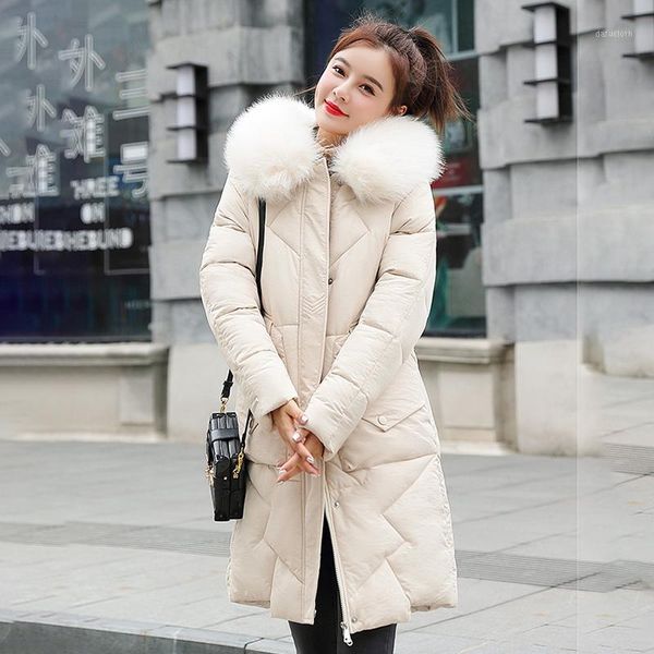 2020 jacket women winter fashion thick warm solid long cotton padded parkas coat fur hooded outwear overcoat1, Black
2020 jacket women winter fashion thick warm solid long cotton padded parkas coat fur hooded outwear overcoat1, Black