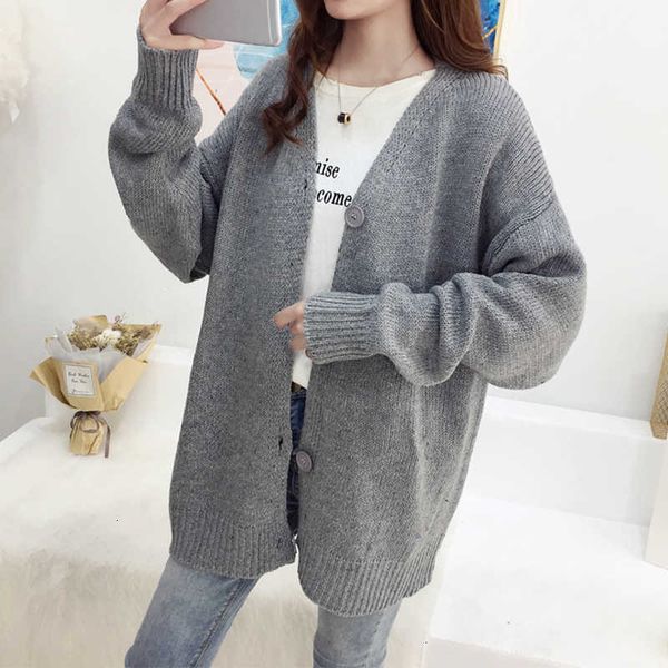 cardigan knitted sweater women casual 2021 new autumn winter long sleeve loose jacket fashion solid sweaters female korean sh190912, White;black
cardigan knitted sweater women casual 2021 new autumn winter long sleeve loose jacket fashion solid sweaters female korean sh190912, White;black