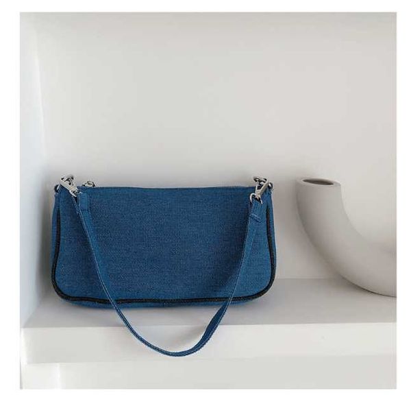 fashion women bag cross body demin one shoulder small bag blue baguette zipper lady cute girl vintage messenger chujo88
fashion women bag cross body demin one shoulder small bag blue baguette zipper lady cute girl vintage messenger chujo88