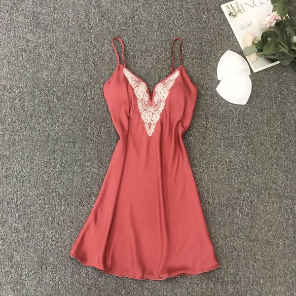 2021 spring ne lace trim nightgown women spaghetti strap nightdress satin sleep dress rayon sleepwear lady kimono gown, Black;red
2021 spring ne lace trim nightgown women spaghetti strap nightdress satin sleep dress rayon sleepwear lady kimono gown, Black;red