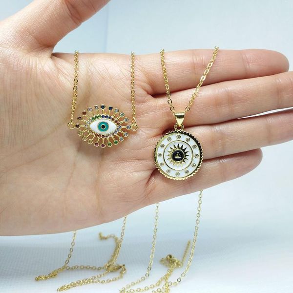 rainbow evil eye necklace zircon for women turkish evil eye jewelry 24k gold rainbow necklaces pendants collar arcoiris drpn-47, Silver
rainbow evil eye necklace zircon for women turkish evil eye jewelry 24k gold rainbow necklaces pendants collar arcoiris drpn-47, Silver