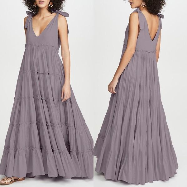 5xl women summer maxi long dress zanzea fashion lace up v neck ruffles sundress solid sleeveless party casual sarafans vestidos7, Black;gray
5xl women summer maxi long dress zanzea fashion lace up v neck ruffles sundress solid sleeveless party casual sarafans vestidos7, Black;gray