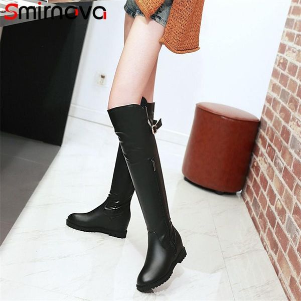 smirnova new arrive large size long boots 2020 elegant pu leather woman boots winter thigh high platform shoes ladies1, Black
smirnova new arrive large size long boots 2020 elegant pu leather woman boots winter thigh high platform shoes ladies1, Black