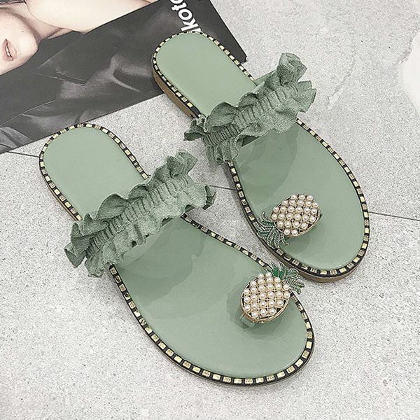 woman designer pearl sandals 2021 women slippers pineapple pearl flat toe bohemian casual shoes for women beach sandals ladies s, Black
woman designer pearl sandals 2021 women slippers pineapple pearl flat toe bohemian casual shoes for women beach sandals ladies s, Black