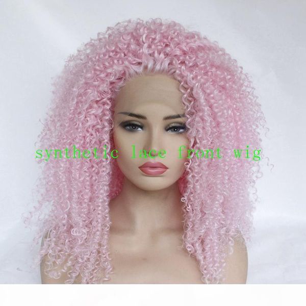 natural looking long curly pink color high temperature fiber synthetic lace front wigs for women, Black
natural looking long curly pink color high temperature fiber synthetic lace front wigs for women, Black