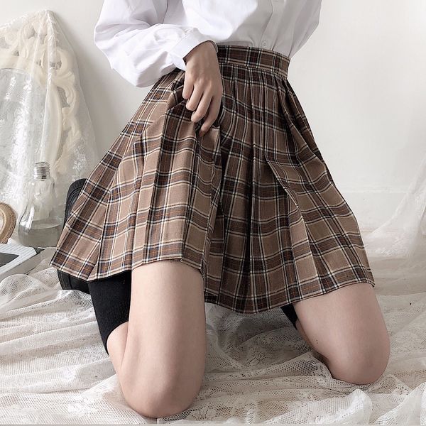 japanese preppy style orthodox pleated skirt school student jk uniform short skirts grid hight waist women's pocket bust skirt 1014, Black
japanese preppy style orthodox pleated skirt school student jk uniform short skirts grid hight waist women's pocket bust skirt 1014, Black
