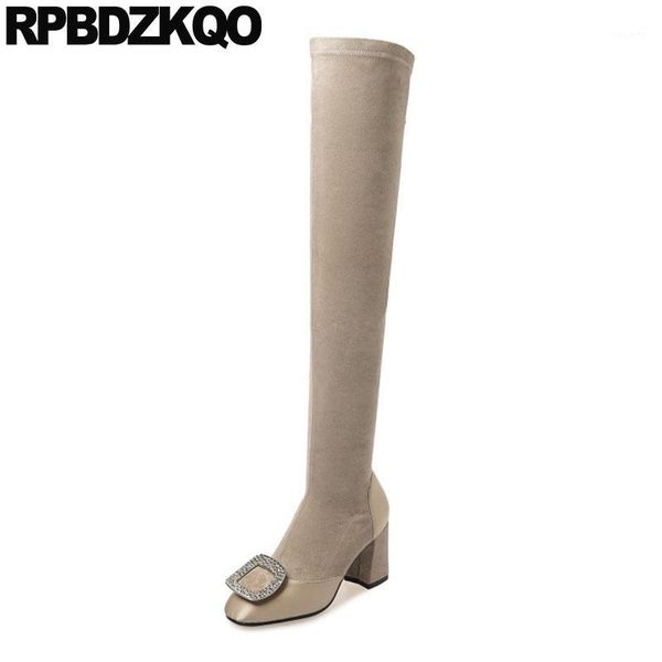 over the knee brand square toe thigh high boots for plus size women slim heel big diamond shoes satin rhinestone crystal chunky1, Black
over the knee brand square toe thigh high boots for plus size women slim heel big diamond shoes satin rhinestone crystal chunky1, Black