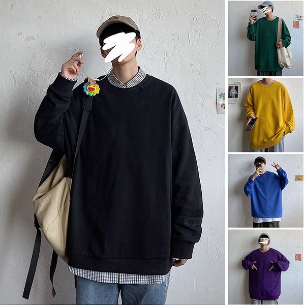 2021 male sweat spring/winter new thin plus size hong kong style sweatshirt youth men's clothes ru97, Black
2021 male sweat spring/winter new thin plus size hong kong style sweatshirt youth men's clothes ru97, Black