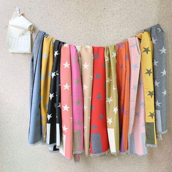 winter new cashmere children's scarves dotted with five star jacquard children's shawls boys and girls warm scarf, Blue;gray
winter new cashmere children's scarves dotted with five star jacquard children's shawls boys and girls warm scarf, Blue;gray