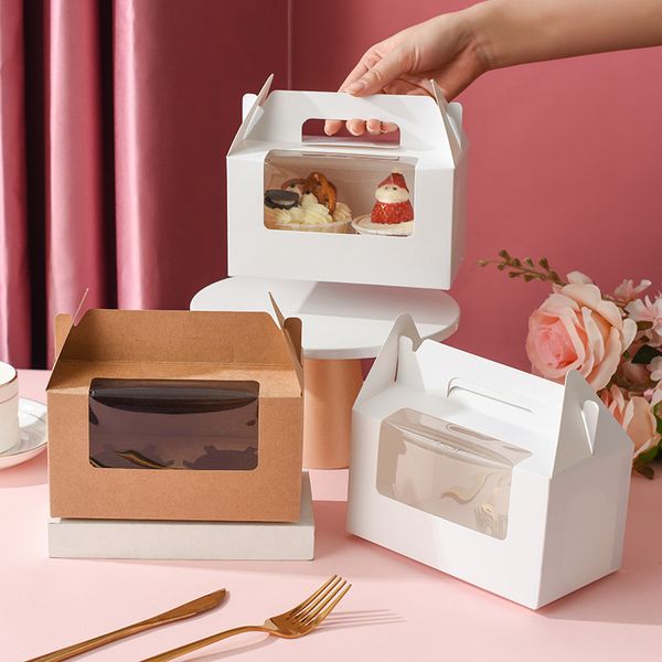 30pcs cake boxes with window kraft card paper cupcake box dessert portable package box 2 tray gift favor
30pcs cake boxes with window kraft card paper cupcake box dessert portable package box 2 tray gift favor