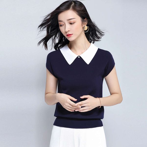 short women's 2020 new summer wear half sleeve tencel lapel waist ice silk t-shirt blouse, White;black
short women's 2020 new summer wear half sleeve tencel lapel waist ice silk t-shirt blouse, White;black
