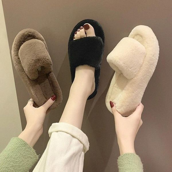 2021 fashion lovely fur slippers slides outdoor shoes platform wedges fluffy slippers slip on chausson open toe furry shoe women #o21o, Black
2021 fashion lovely fur slippers slides outdoor shoes platform wedges fluffy slippers slip on chausson open toe furry shoe women #o21o, Black