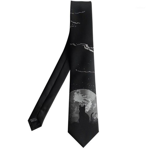 new male men's original design printed personality gift necktie cat looking up at the starry sky embroidery tie1, Blue;purple
new male men's original design printed personality gift necktie cat looking up at the starry sky embroidery tie1, Blue;purple