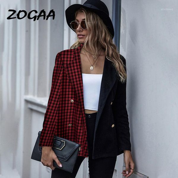 zogaa elegant autumn winter plaid women blazers coat causal long sleeve office lady pocket chic suit fashion two-color stitching1, White;black
zogaa elegant autumn winter plaid women blazers coat causal long sleeve office lady pocket chic suit fashion two-color stitching1, White;black