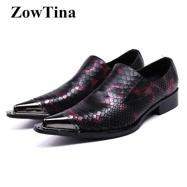 vintage purple leather men oxford shoes slip on fashion business wedding flats shoes metal pointed toe formal dress work, Black
vintage purple leather men oxford shoes slip on fashion business wedding flats shoes metal pointed toe formal dress work, Black
