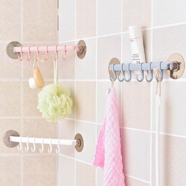 self adhesive 6 hooks bathroom wall towel holder hanging nail-rack strong paste hooks key hooks kitchen stor bbyjba
self adhesive 6 hooks bathroom wall towel holder hanging nail-rack strong paste hooks key hooks kitchen stor bbyjba