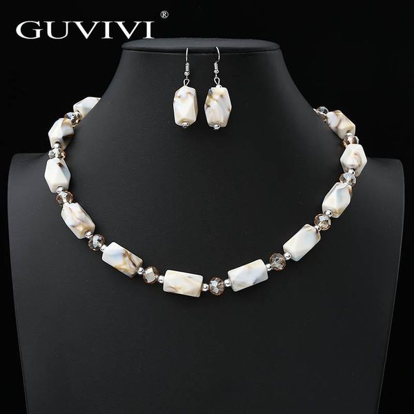 2020 stone beade choker necklaces earrings set for women jewelry sets fashion statement costume jewellery mujer, Silver
2020 stone beade choker necklaces earrings set for women jewelry sets fashion statement costume jewellery mujer, Silver