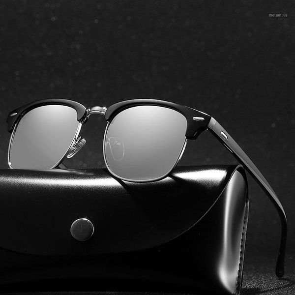 sunglasses polarized half frame vintage sun glasses sunglases polaroid retro feminino for women men1, White;black 
sunglasses polarized half frame vintage sun glasses sunglases polaroid retro feminino for women men1, White;black