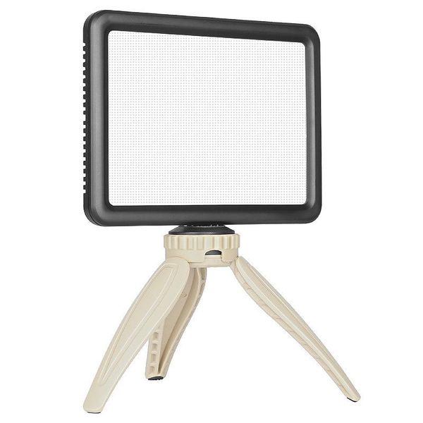 Qingzhuangshidai 128b Slim Led Light Panel With Rmote Control Dimmable Led P Video Camera Light With Tripod Charger Battery