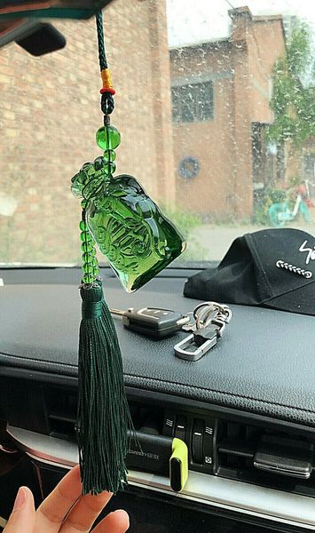 wholesale auspicious safety glass moneybag car hanging ornament rearview mirror pendant
wholesale auspicious safety glass moneybag car hanging ornament rearview mirror pendant