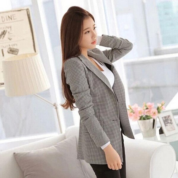 women's suits & blazers 2021 basic suit korean slim ladies autumn plus size jacket women coat casual blazer female lx4991, White;black
women's suits & blazers 2021 basic suit korean slim ladies autumn plus size jacket women coat casual blazer female lx4991, White;black