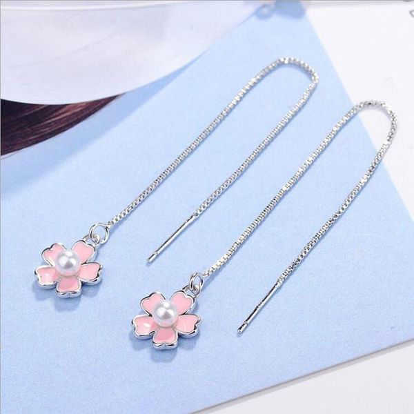 hoop & huggie kofsac minimalism pink flower pearl long tassel ear line 925 sterling silver earrings for women jewelry valentine's day g, Golden;silver
hoop & huggie kofsac minimalism pink flower pearl long tassel ear line 925 sterling silver earrings for women jewelry valentine's day g, Golden;silver
