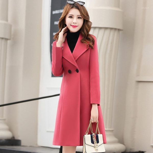 2020 women's fashion autumn winter warm coats long casual turn-down collar wool jackets female solid buttons blends ourwears1, Black
2020 women's fashion autumn winter warm coats long casual turn-down collar wool jackets female solid buttons blends ourwears1, Black