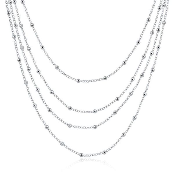 women's vintage simple design four layers long chain 925 sterling silver necklace for women bridesmaid gift1
women's vintage simple design four layers long chain 925 sterling silver necklace for women bridesmaid gift1