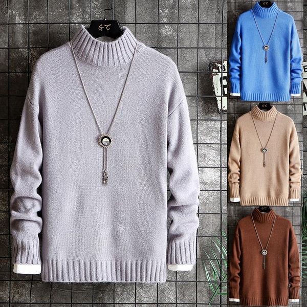 stylish winter men's turtleneck sweaters grey brand knitted pullovers men solid color casual male sweater autumn knitwear, White;black
stylish winter men's turtleneck sweaters grey brand knitted pullovers men solid color casual male sweater autumn knitwear, White;black