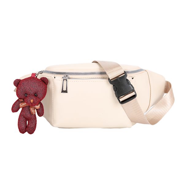 hbp fashion solid color women fanny waist bags pu leather bear pendant chest shoulder pack ladies zipper phone pouch white
hbp fashion solid color women fanny waist bags pu leather bear pendant chest shoulder pack ladies zipper phone pouch white