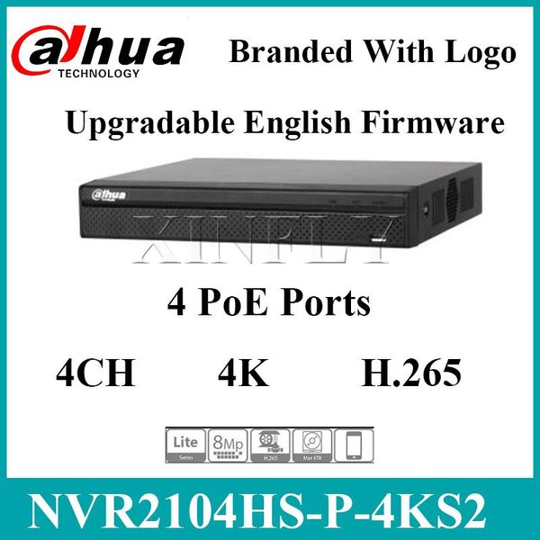 kits dahua original nvr2104hs-p-4ks2 4ch 4poe lite 4k h.265 network video recorder for ip camera cctv system replace nvr2104hs-p-s2, Black;white
kits dahua original nvr2104hs-p-4ks2 4ch 4poe lite 4k h.265 network video recorder for ip camera cctv system replace nvr2104hs-p-s2, Black;white