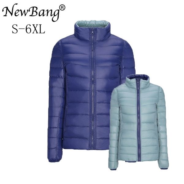 newbang brand plus 4xl 5xl 6xl women's down coat ultra light down jacket women double side reversible jackets lightweight coat 200919, Black
newbang brand plus 4xl 5xl 6xl women's down coat ultra light down jacket women double side reversible jackets lightweight coat 200919, Black