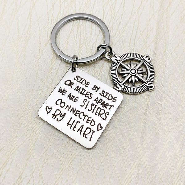oeinin creativity keychain for men/women simple news keyring side by side or miles apart we are sisters keyring alloy brelok, Silver
oeinin creativity keychain for men/women simple news keyring side by side or miles apart we are sisters keyring alloy brelok, Silver