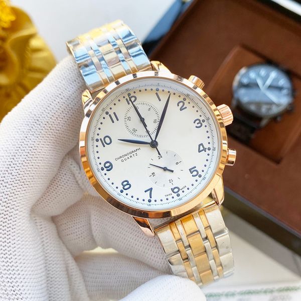 fashion men watch brand chronograph luxury watches for mens 42mm dial stainless steel band wristwatches mens christmas gift father's da, Slivery;brown
fashion men watch brand chronograph luxury watches for mens 42mm dial stainless steel band wristwatches mens christmas gift father's da, Slivery;brown