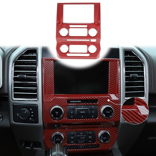 red carbon fiber car central control navigation panel dcoration cover for ford f150 15+ auto interior accessories
red carbon fiber car central control navigation panel dcoration cover for ford f150 15+ auto interior accessories