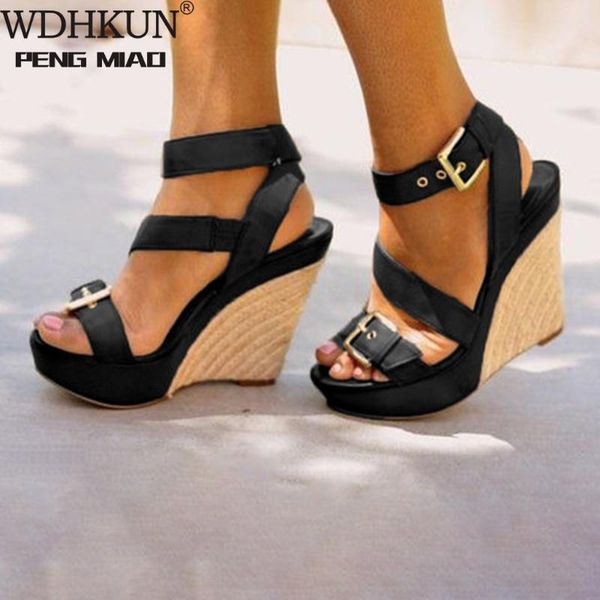 wdhkun shoes fashion women open toe wedges roman shoes summer casual thick bottom straps buckle sandals zapatos dropship may28, Black
wdhkun shoes fashion women open toe wedges roman shoes summer casual thick bottom straps buckle sandals zapatos dropship may28, Black