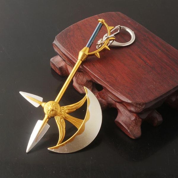 the seven deadly sins keychain escanor rhitta axe metal key holder nanatsu no taizai car keyring for men cosplay anime jewelry, Silver
the seven deadly sins keychain escanor rhitta axe metal key holder nanatsu no taizai car keyring for men cosplay anime jewelry, Silver