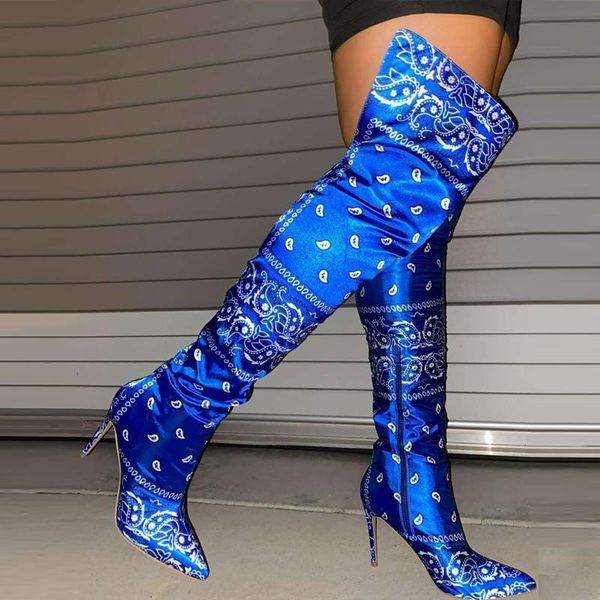 fashion print winter over the knee women boots stretch fabrics high heels slip on shoes woman pointed toe long boots size 35-43, Black
fashion print winter over the knee women boots stretch fabrics high heels slip on shoes woman pointed toe long boots size 35-43, Black