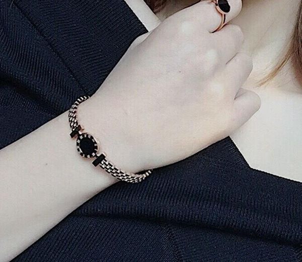 love female titanium steel rome numerals bangle fashion jewelry rose gold bracelet black round wristlet jewel lover couple11
love female titanium steel rome numerals bangle fashion jewelry rose gold bracelet black round wristlet jewel lover couple11