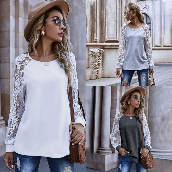 giy0q hollow-out lace sleeves lace gp7au round neck sweater women's autumn and winter clothing new casual women's 2020 sweater, Black
giy0q hollow-out lace sleeves lace gp7au round neck sweater women's autumn and winter clothing new casual women's 2020 sweater, Black