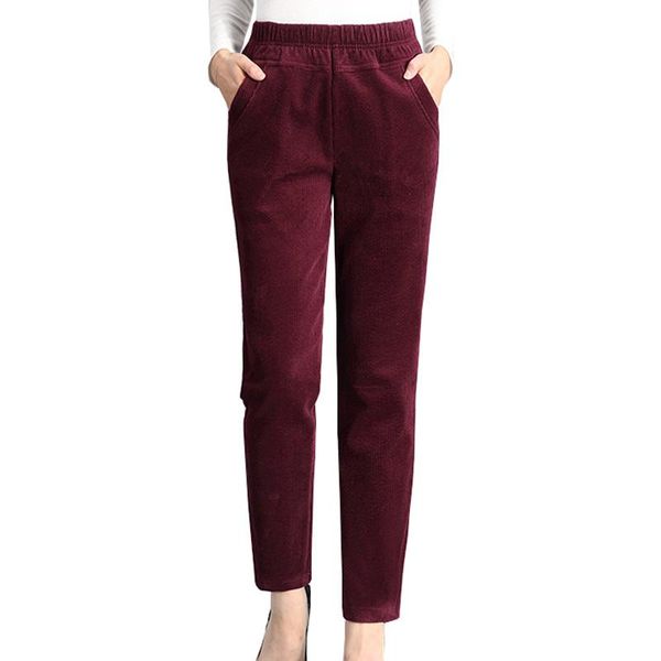 women's pants & capris warm corduroy women winter thickening casual plus size 5xl high waist elastic femme womans loose add velvet ok26, Black;white
women's pants & capris warm corduroy women winter thickening casual plus size 5xl high waist elastic femme womans loose add velvet ok26, Black;white