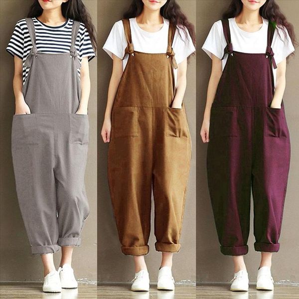 plus size 5xl solid color women loose knot tie cotton linen jumpsuit harem overalls jumpsuits body femme clothes vintage, Black;white
plus size 5xl solid color women loose knot tie cotton linen jumpsuit harem overalls jumpsuits body femme clothes vintage, Black;white