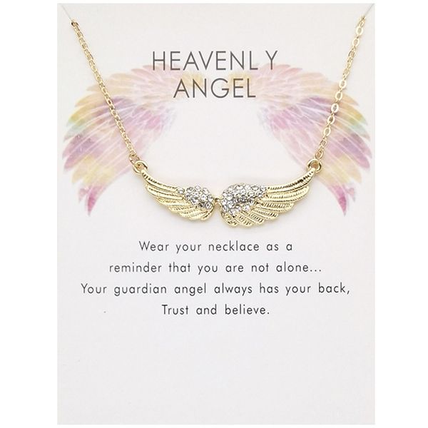 wings of angels pendants necklace with gift card gold silver colors rhinestone wing necklaces fashion jewelry
wings of angels pendants necklace with gift card gold silver colors rhinestone wing necklaces fashion jewelry