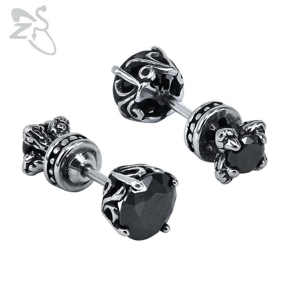 zs hip hop stud earrings for men black cz stainless steel earring gothic ear piercing jewelry rock roll earing biker accessories, Golden;silver
zs hip hop stud earrings for men black cz stainless steel earring gothic ear piercing jewelry rock roll earing biker accessories, Golden;silver