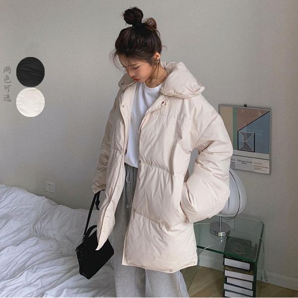 bottle 90 white duck down minimalist warm medium and long breech down coat light and lazy women's jacket, Black
bottle 90 white duck down minimalist warm medium and long breech down coat light and lazy women's jacket, Black