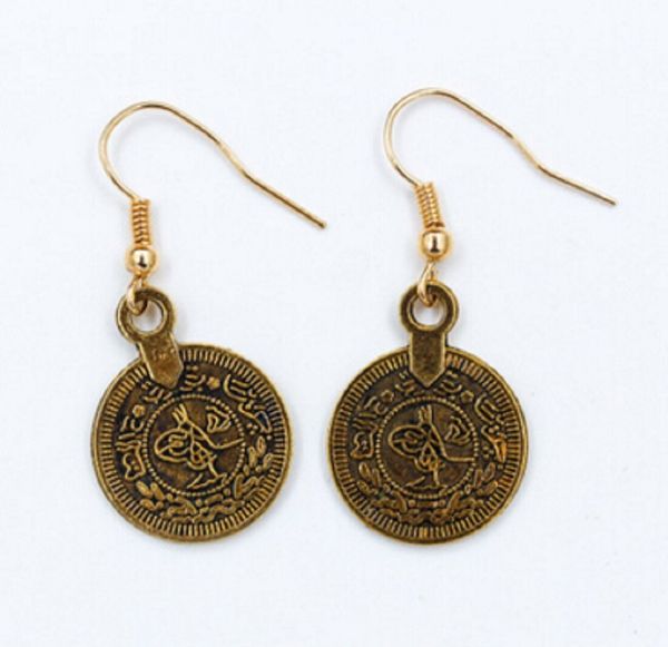 new arrival anqitue bronze anqitue silver retro folk earrings india egypt ancient coins tassel earrings alloy earrings 2.3*1.8cm, Golden
new arrival anqitue bronze anqitue silver retro folk earrings india egypt ancient coins tassel earrings alloy earrings 2.3*1.8cm, Golden