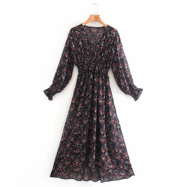 2021 new black floral printed midi women asymmetric hem sleeve v neck long dress woman elastic waist elegant dresses tghh, Black;gray
2021 new black floral printed midi women asymmetric hem sleeve v neck long dress woman elastic waist elegant dresses tghh, Black;gray