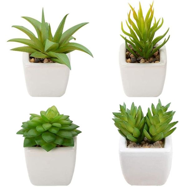 fake imitation potted succulents artificial potted succulent plants lifelike small plants with white square ceramic pots 4 pcs
fake imitation potted succulents artificial potted succulent plants lifelike small plants with white square ceramic pots 4 pcs