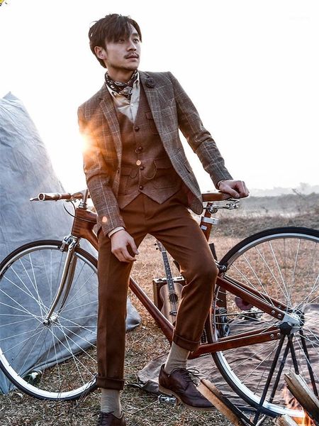 england style 2021 winter men's suit jacket v-neck plaid singal-breasted coat fashion home casual1, Black
england style 2021 winter men's suit jacket v-neck plaid singal-breasted coat fashion home casual1, Black