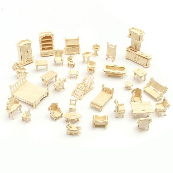 34 pcs/set 3d wooden miniature puzzle dollhouse furniture model mini puzzle toys for children gift m09 y200428
34 pcs/set 3d wooden miniature puzzle dollhouse furniture model mini puzzle toys for children gift m09 y200428